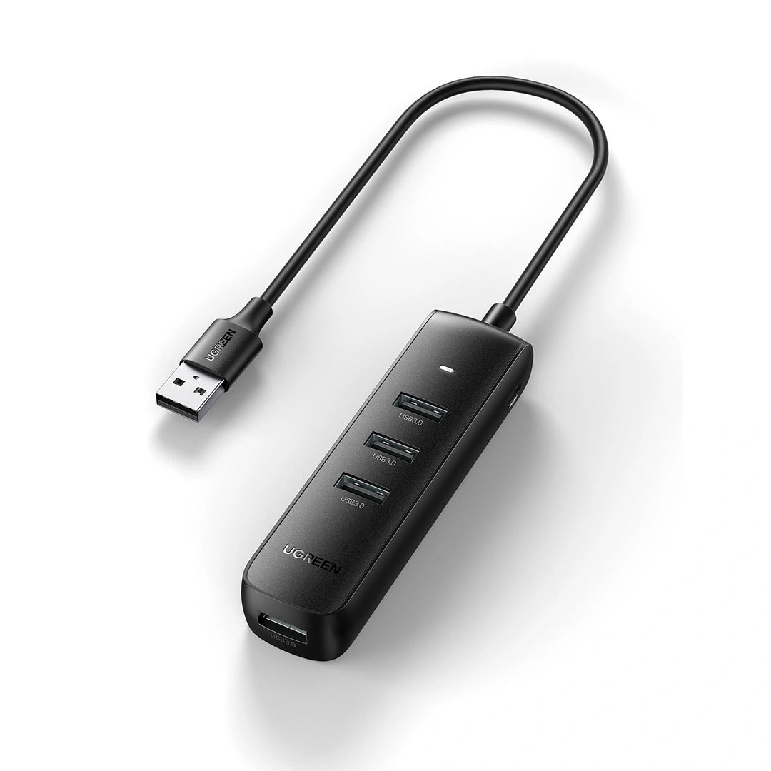 Ugreen 4-Port USB 3.0 Hub 0.25m (Black)
