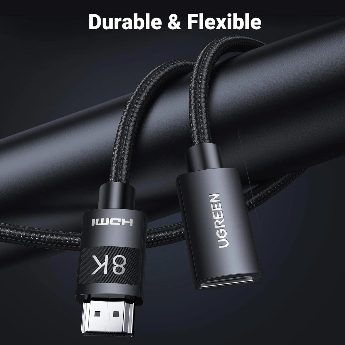 Ugreen HDMI 8K Male to Female Extension Cable - 1m (Black) (HD151/40447)