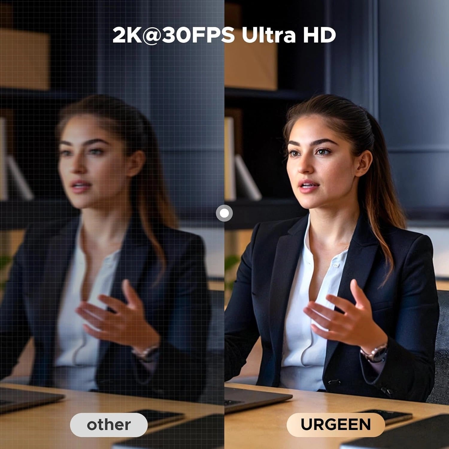 Ugreen USB Full HD Webcam with Ring Light (CM910/65857)