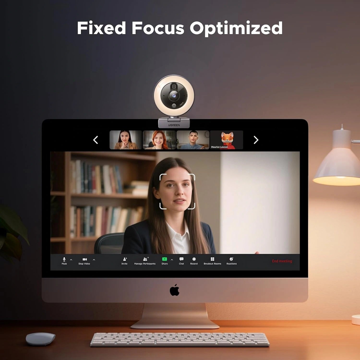 Ugreen USB Full HD Webcam with Ring Light (CM910/65857)