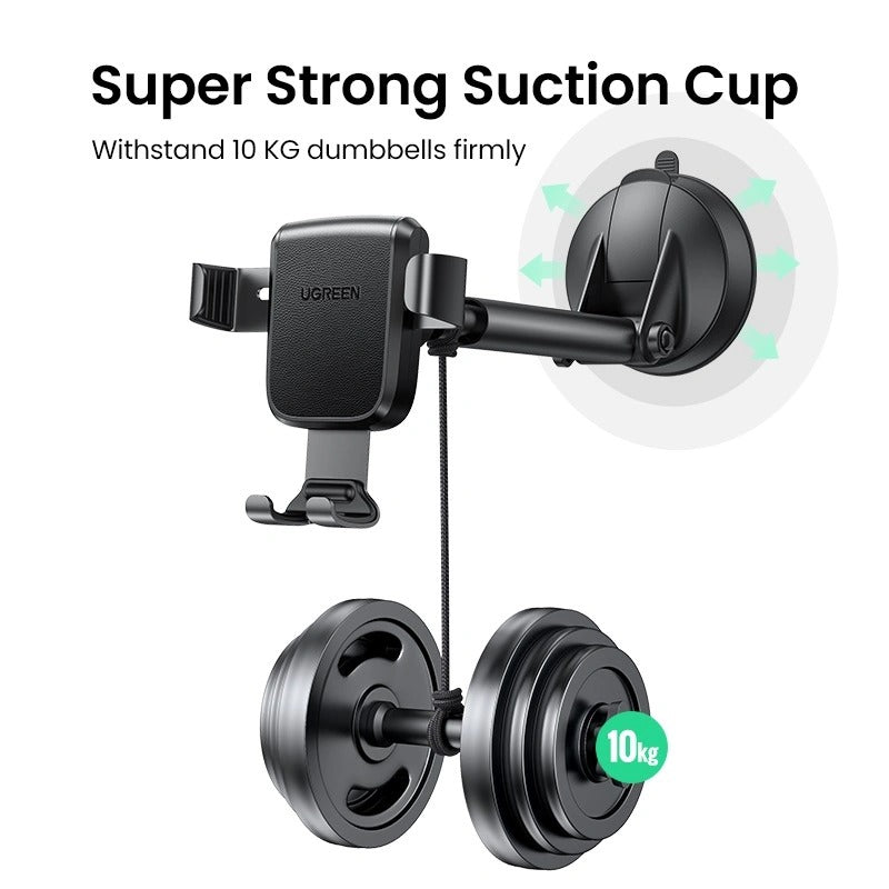Ugreen Gravity Phone Holder with Suction Cup (Black) (LP200/60990B)