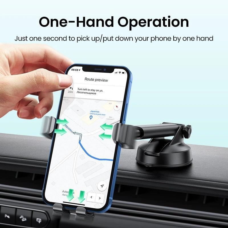 Ugreen Gravity Phone Holder with Suction Cup (Black) (LP200/60990B)
