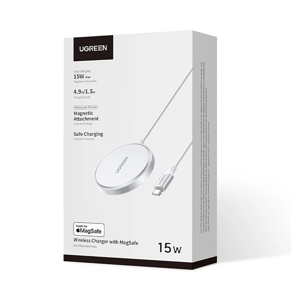 Ugreen Qi2 15W Magnetic Wireless Charger for iPhone & AirPods
