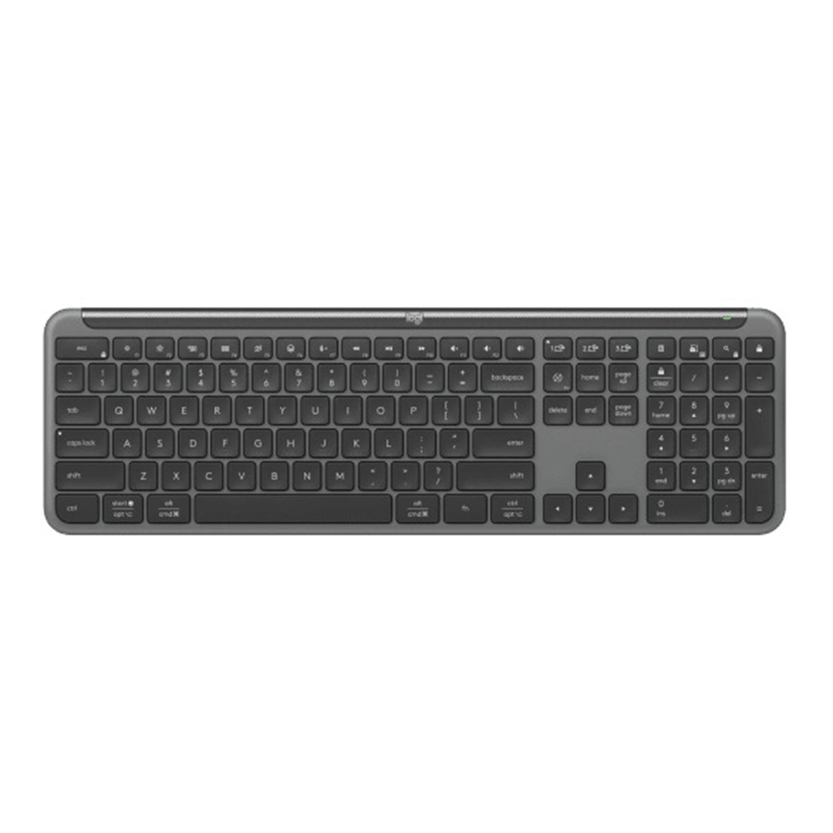 Logitech Signature Slim K950 Full-Size Wireless Keyboard (Graphite, Off-White)