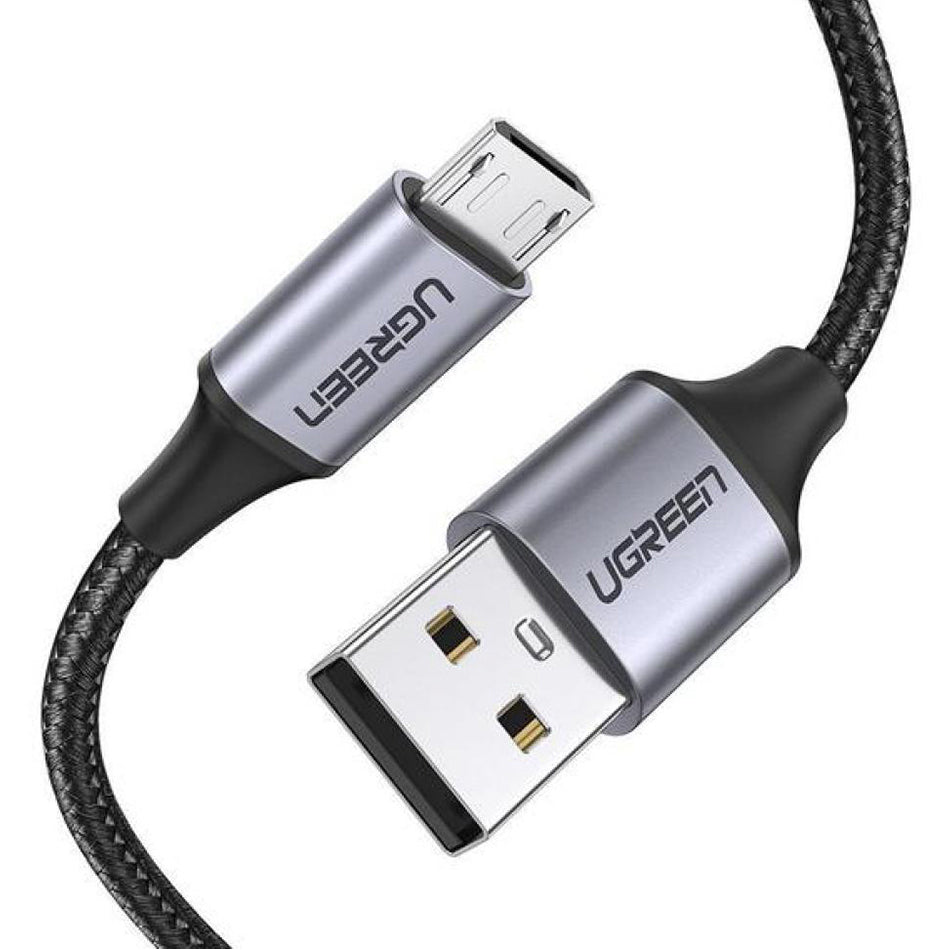 Ugreen USB-A to Micro USB Cable - 0.5m, 1.5M (Black) (US290/60145, US290/60147)