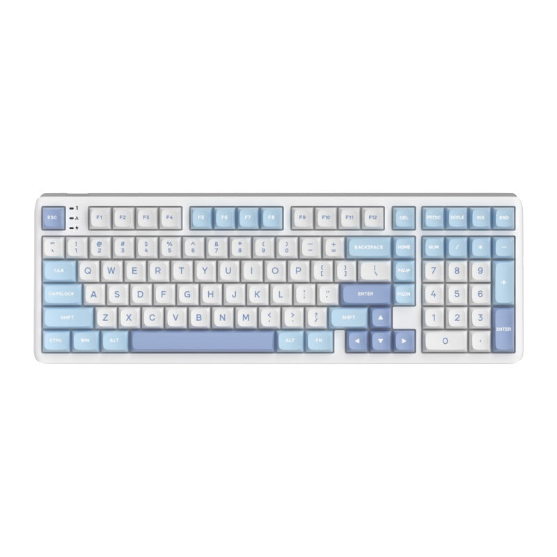 Royal Kludge RK R99 Tri-Mode RGB 101 Keys Hot-Swappable Mechanical Keyboard Rhythm Blue