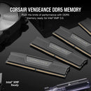 Corsair Vengeance 16GB (2X8GB) DDR5 DRAM 5200MHz CL40 Memory Kit - Black (CMK16GX5M2B5200C40)
