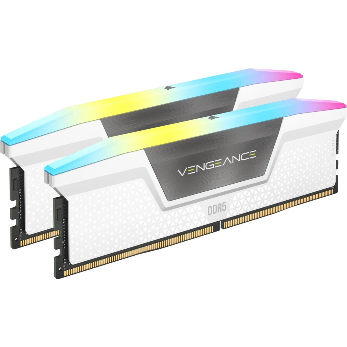 Corsair Vengeance RGB 32GB (2x16GB) DDR5 DRAM 6000MT/s CL30 AMD EXPO & Intel XMP Memory Kit (White)
