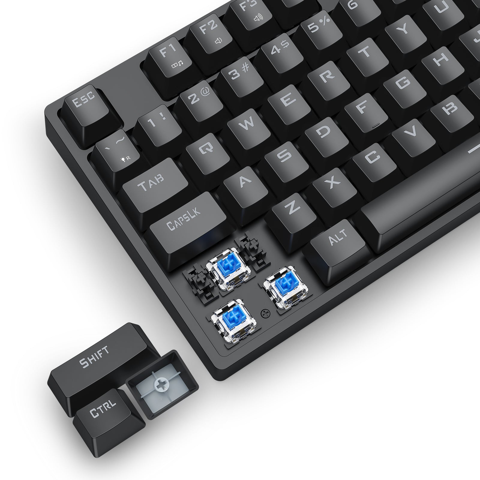 T-Dagger Vex 87 TKL RGB Wired Mechanical Gaming Keyboard (T-TGK332-BL)