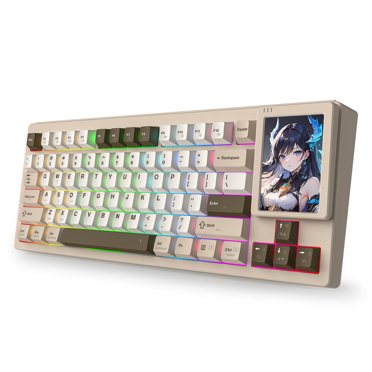 Redragon K754BKN POPVU87 Customizable Smart Touch Display Wired Mechanical Keyboard
