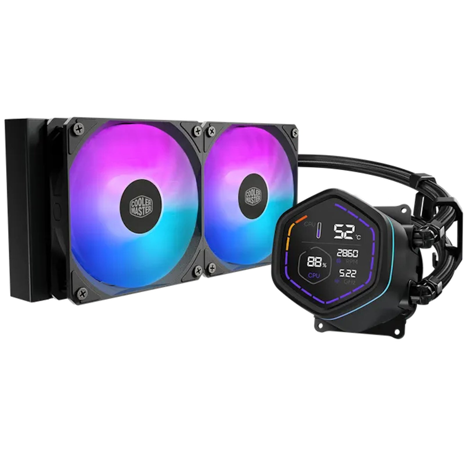 Cooler Master MasterLiquid Core Nex Digital 240 ARGB CPU Liquid Cooler