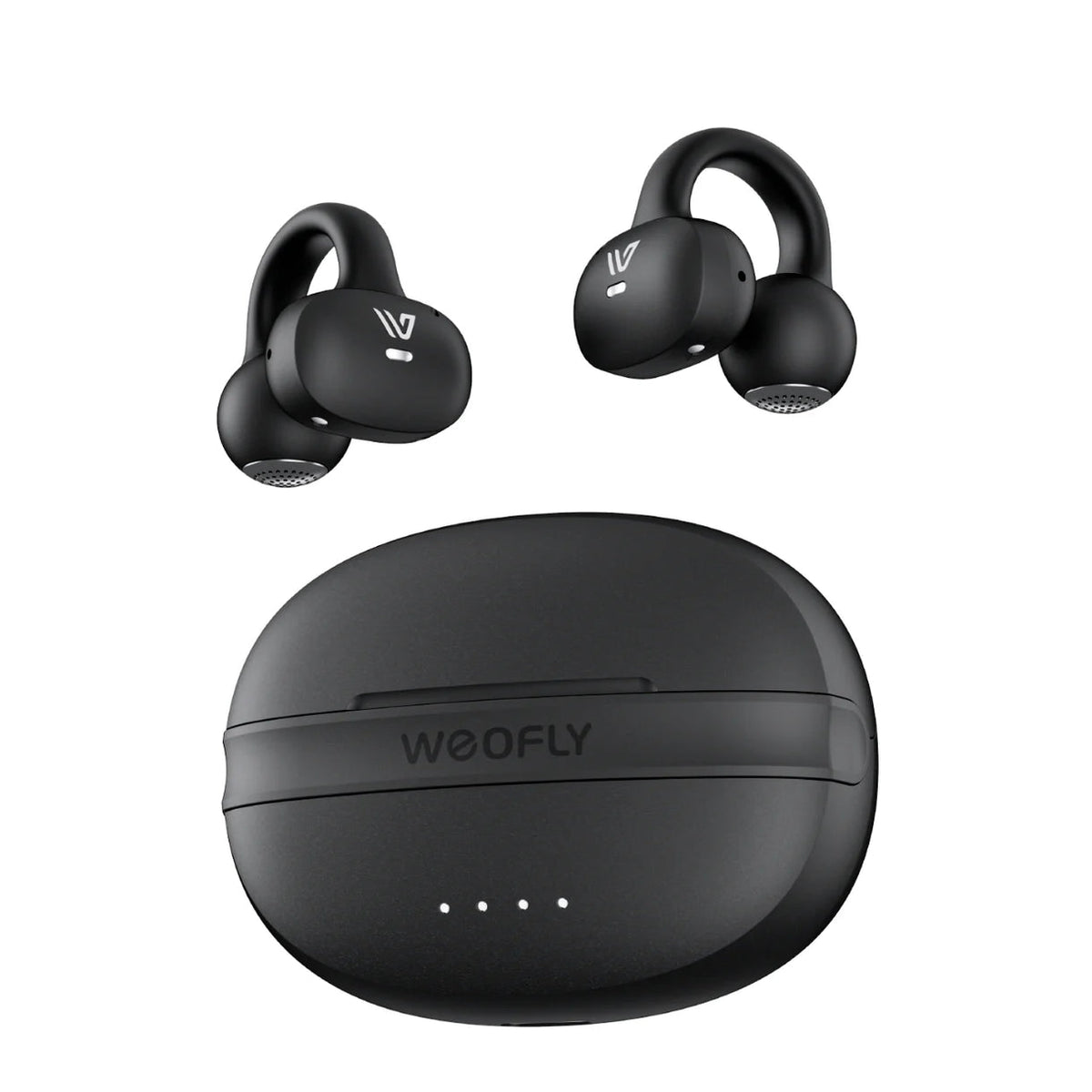 Weofly ClipFits Clip-on Earbuds (Black) (WFCF881BL)