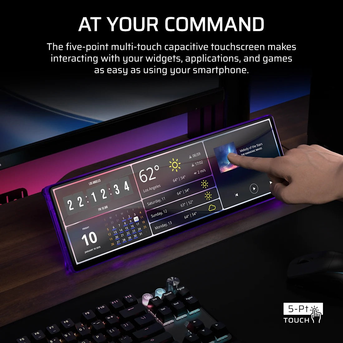 Corsair Xeneon Edge 14.5" (2560x720) 60Hz LCD Touchscreen Monitor | DataBlitz