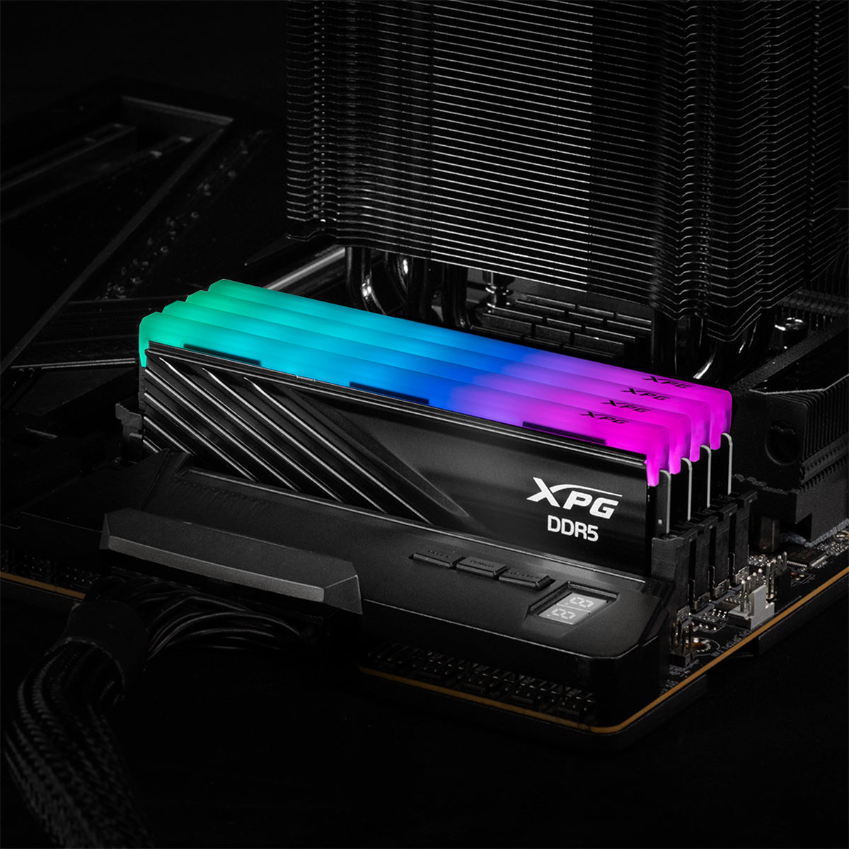 Adata XPG Lancer Blade 32GB (2x16GB) RGB DDR5 6000MT/s CL 34-38-38 1.35V Desktop Memory with Heatsink (Black, White) (AX5U6000C3416G-DTLABRBK, AX5U6000C3416G-DTLABRWH)