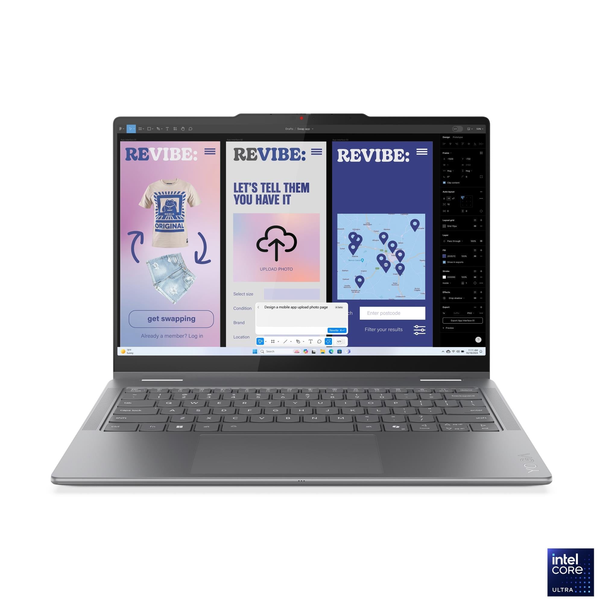 Lenovo Yoga 7 2-in-1 14ILL10 83JQ00DJPH Copilot+ PC Laptop (Luna Grey)