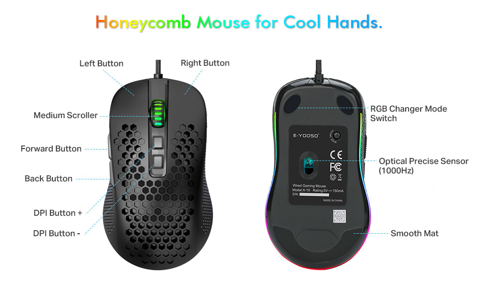 E-Yooso Z-737 Wired Mechanical Keyboard & Mouse Combo