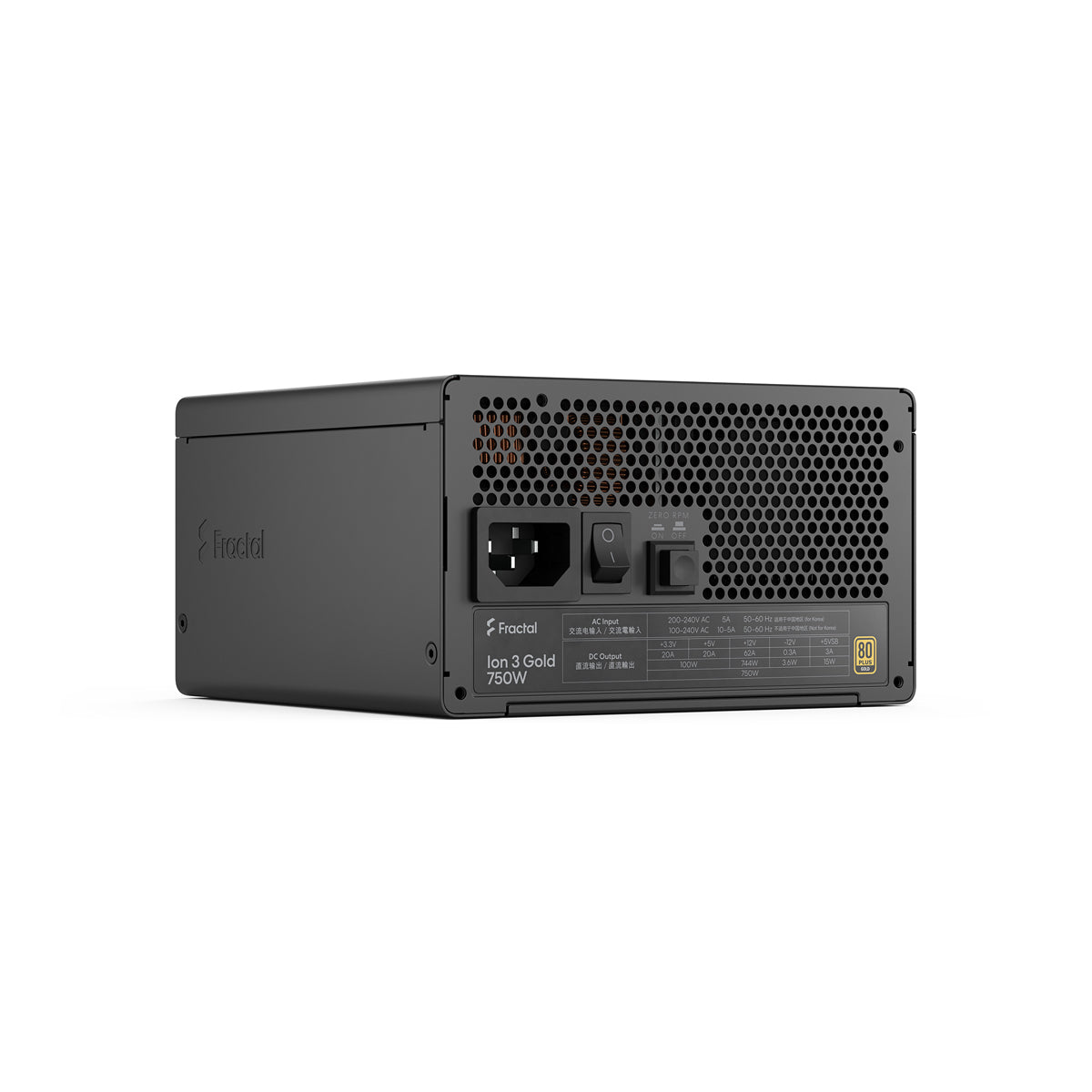 Fractal Design Ion 3 Gold 750W Fully Modular Power Supply (Black)