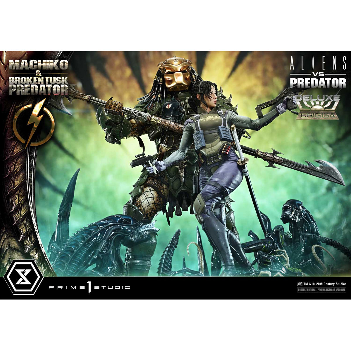 Ultimate Premium Masterline Aliens vs. Predator Machiko & Broken Tusk