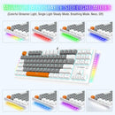 E-Yooso K-620 Single Light With RGB Side Light 87 Keys Mechanical Keyboard Grey/White (Blue Switch)