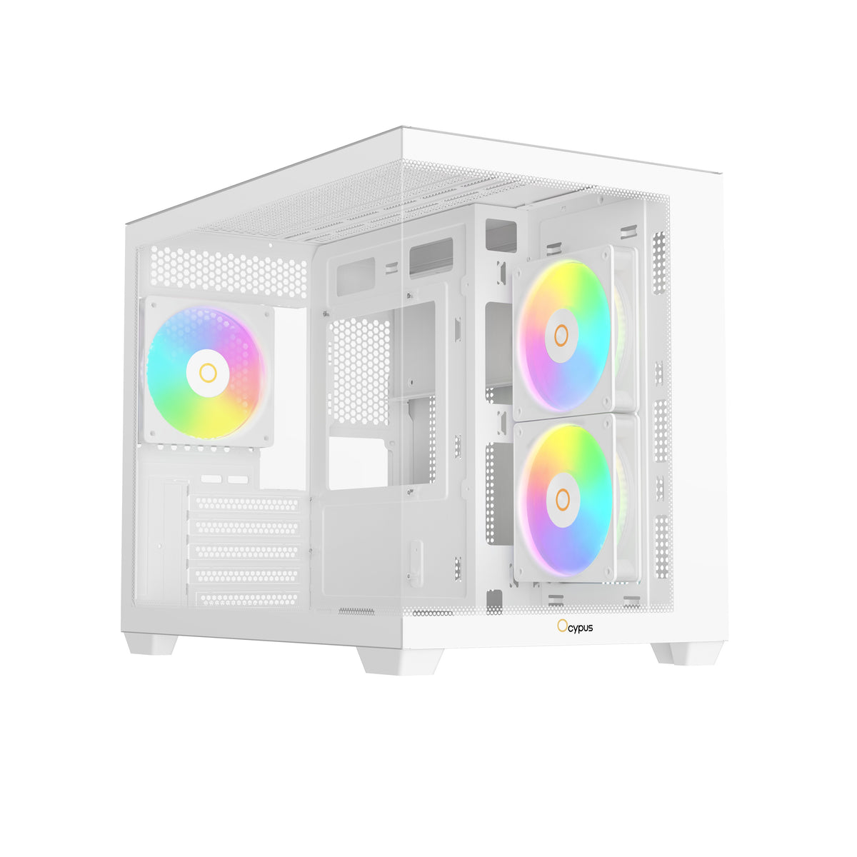 Ocypus Gamma C54 Mini-Tower Panoramic PC Case with ARGB Fans