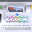 E-Yooso Z-686 Tri-Mode RGB 68 Keys Hot Swappable Mechanical Keyboard