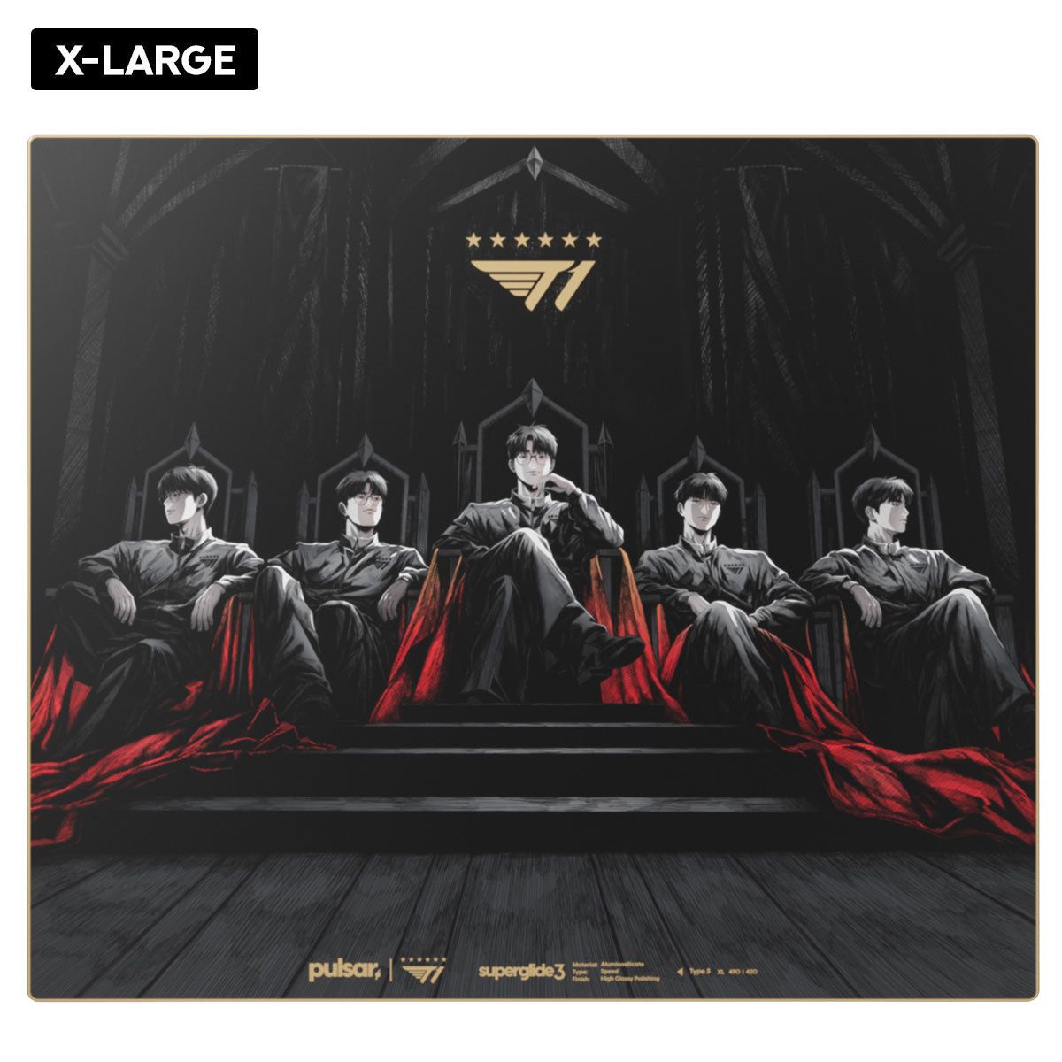 Pulsar Superglide3 Glass Mouse Pad T1 Edition The Throne