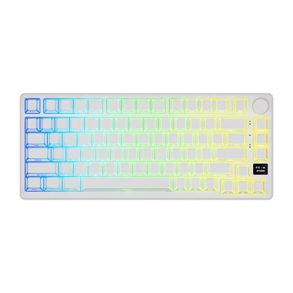 Royal Kludge RK-M75 Tri-Mode RGB 81 Keys Hot-Swappable Mechanical Keyboard Aurora (Creamy Switch)