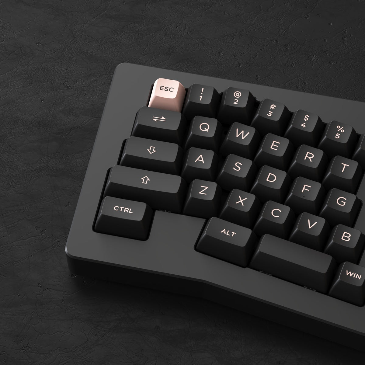 AKKO ACR Pro Alice Plus Spray Painted Acrylic Black Pre-Assembled Version RGB Mechanical Keyboard