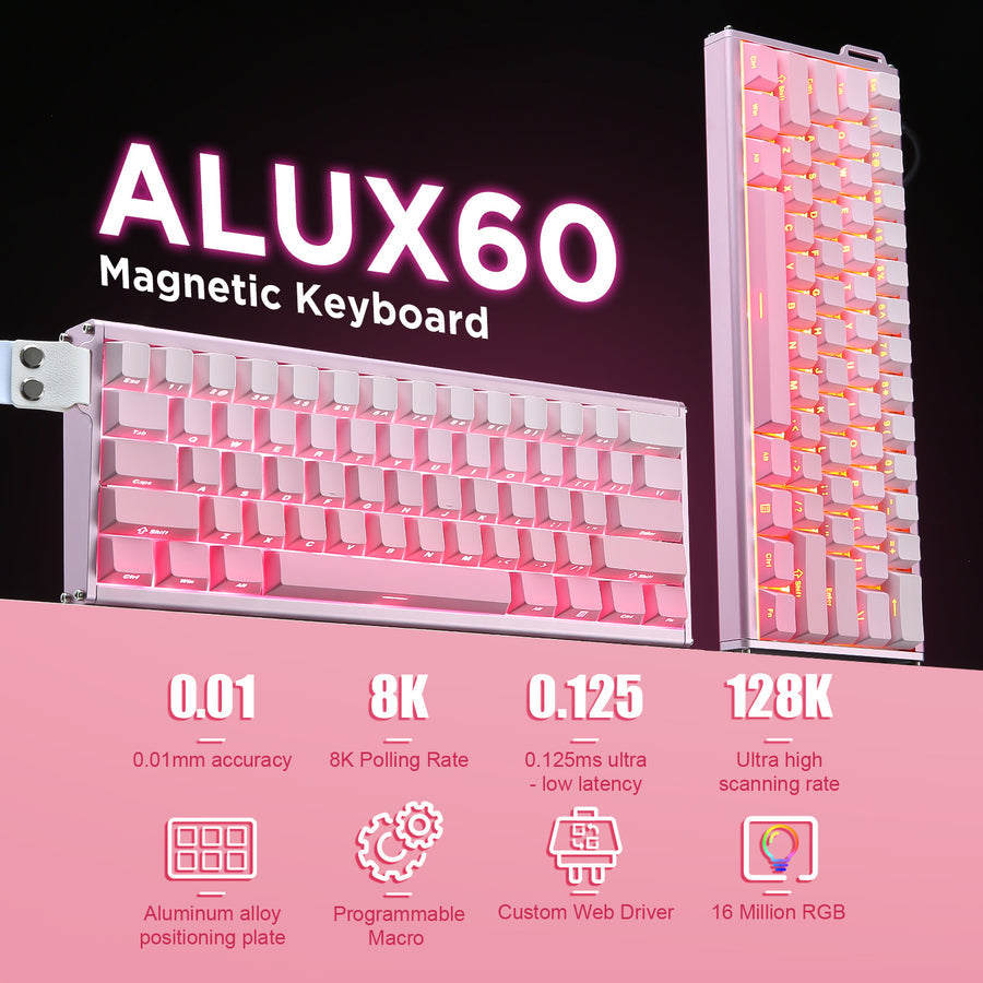 Ajazz ALUX60 RGB Wired 61-Keys Hot-Swappable Mechanical Keyboard