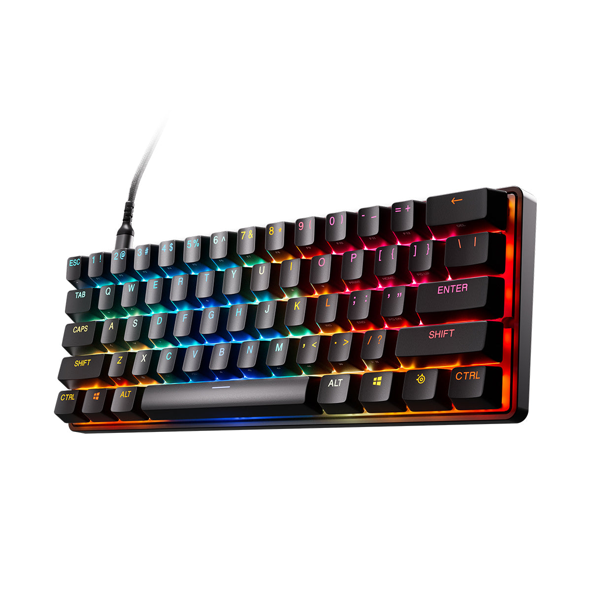 SteelSeries Apex Pro Mini Adjustable Switch Wired Mechanical Gaming Keyboard (Omnipoint 3.0 Switches) (64913)