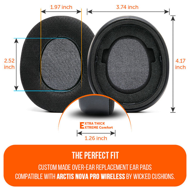 Wicked Cushions Arctis Nova Pro Wireless Earpads - WC FreeZe Cooling Gel