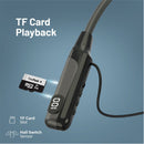 Promate Blend High-Definition Dynamic Wireless Neckband Earphones with TF Card Slot (Black)