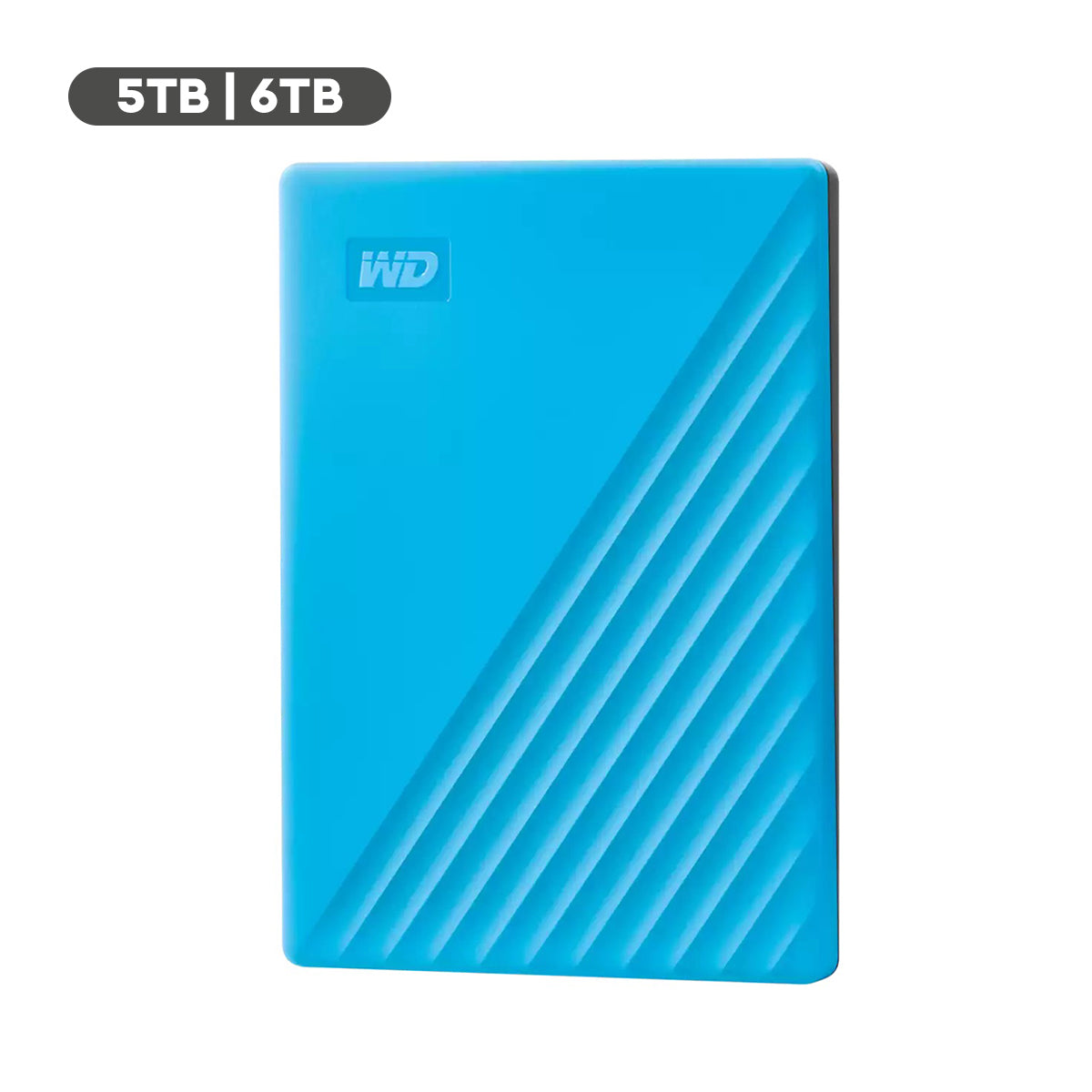 WD My Passport External Hard Drive USB 3.2 Gen 1 (5TB, 6TB) (Blue)