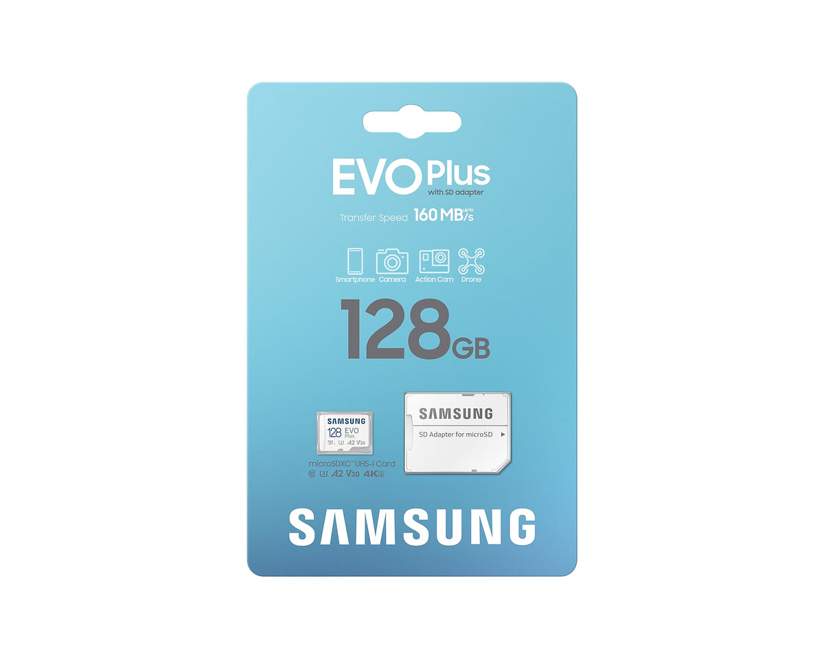 Samsung Evo Plus microSDXC UHS-I 160mb/s Read Memory Card with SD Adapter | DataBlitz