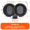 Wicked Cushions Audeze Maxwell Earpads - WC FreeZe Cooling Gel (Black, 90s Black, Geo Grey, Red Camo, 90s White, Speed Racer) (MAXWELLFR-B, MAXWELLFR-90B, MAXWELLFR-GG, MAXWELLFR-RC, MAXWELLFR-90W, MAXWELLFR-SR)