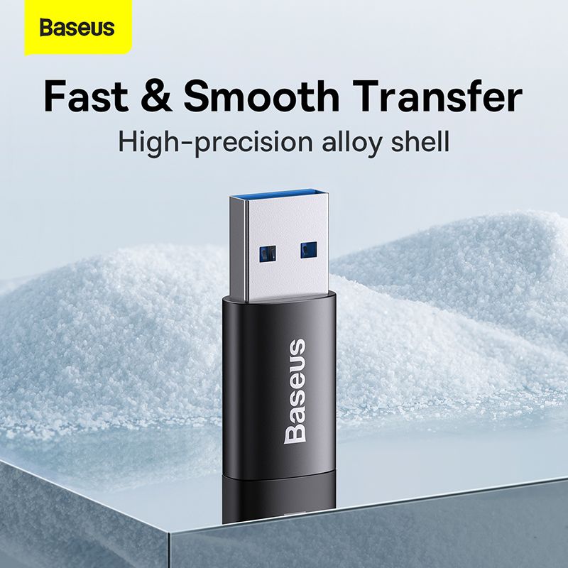 Baseus Ingenuity Series Mini OTG Adapter USB3.1 to Type-C (Black) (ZJJQ000101)
