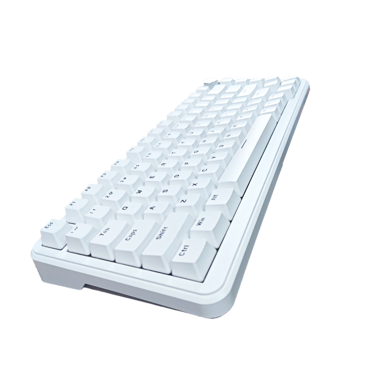 Ajazz AK820 Max No Light Wired 75% 82-Keys Gasket-Mounted South Facing Hot Swappable Mechanical Keyboard Knob (White) (Magnetic Switch)