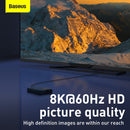 Baseus High Definition Series HDMI 8K To HDMI 8K Adapter Cable (Black)