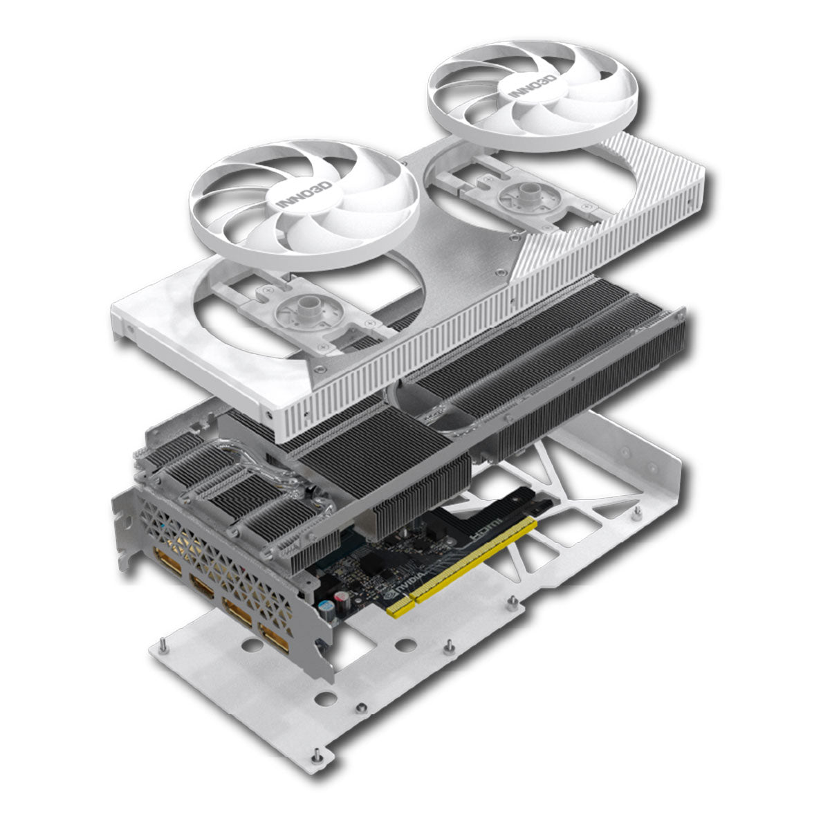 Inno3D Geforce RTX 5060 TWIN X2 OC 16GB GDDR7 Graphics Card (White) (N506T2-16D7X-191073W)