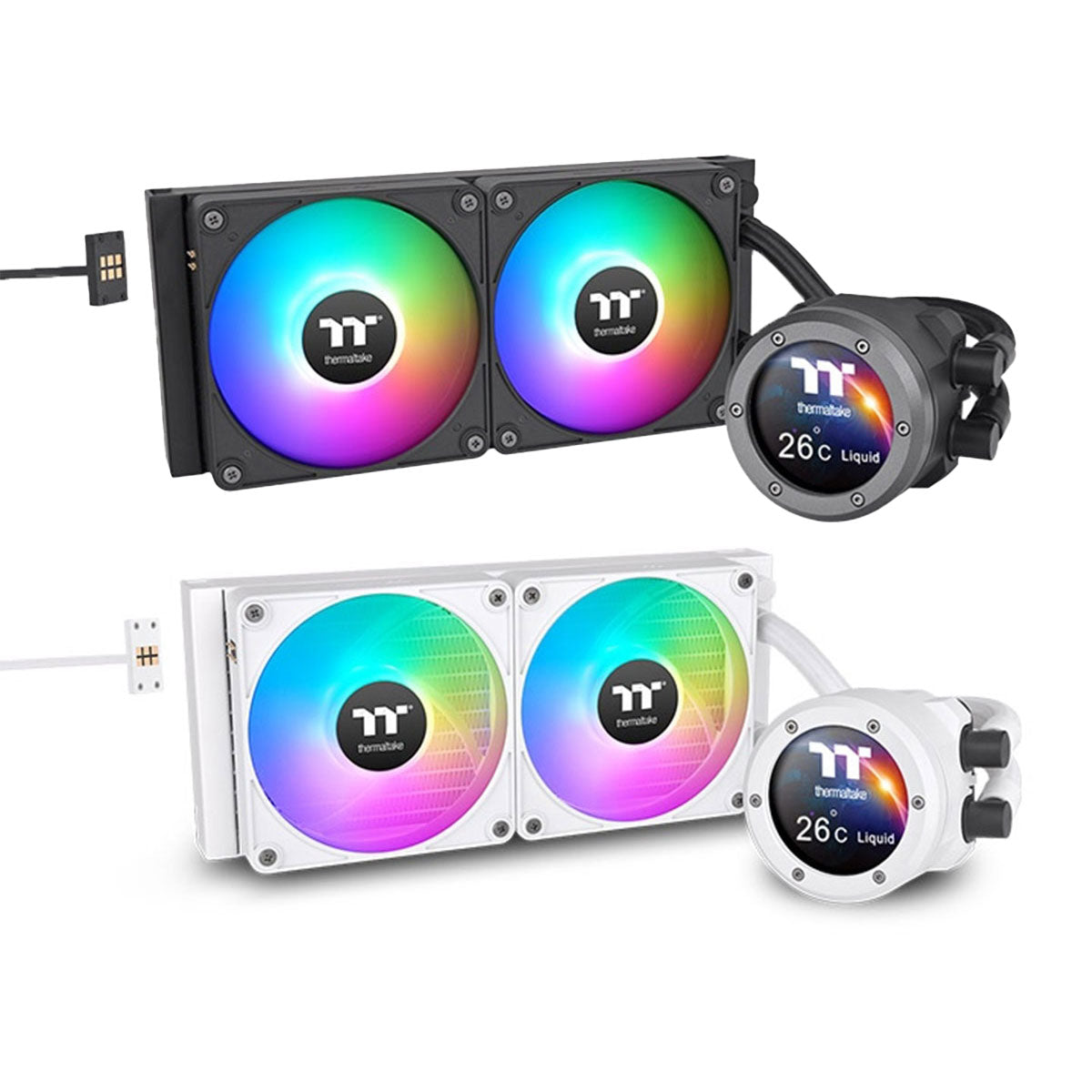 Thermaltake TH240 V2 Ultra EX ARGB Sync AIO Liquid Cooler (Black, Snow