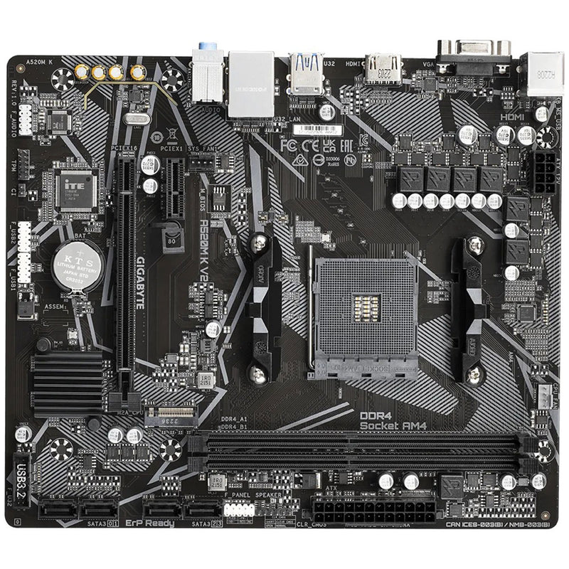 Gigabyte AMD A520M K V2 AM4 Ultra Durable Motherboard