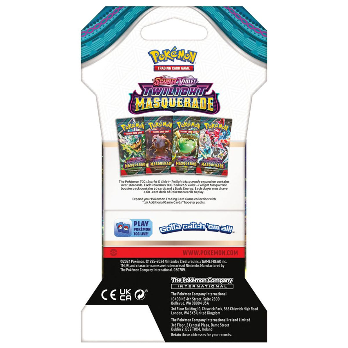 Pokemon Trading Card Game SV06 Scarlet & Violet Twilight Masquerade Booster Pack (Sleeved) (189-85777)