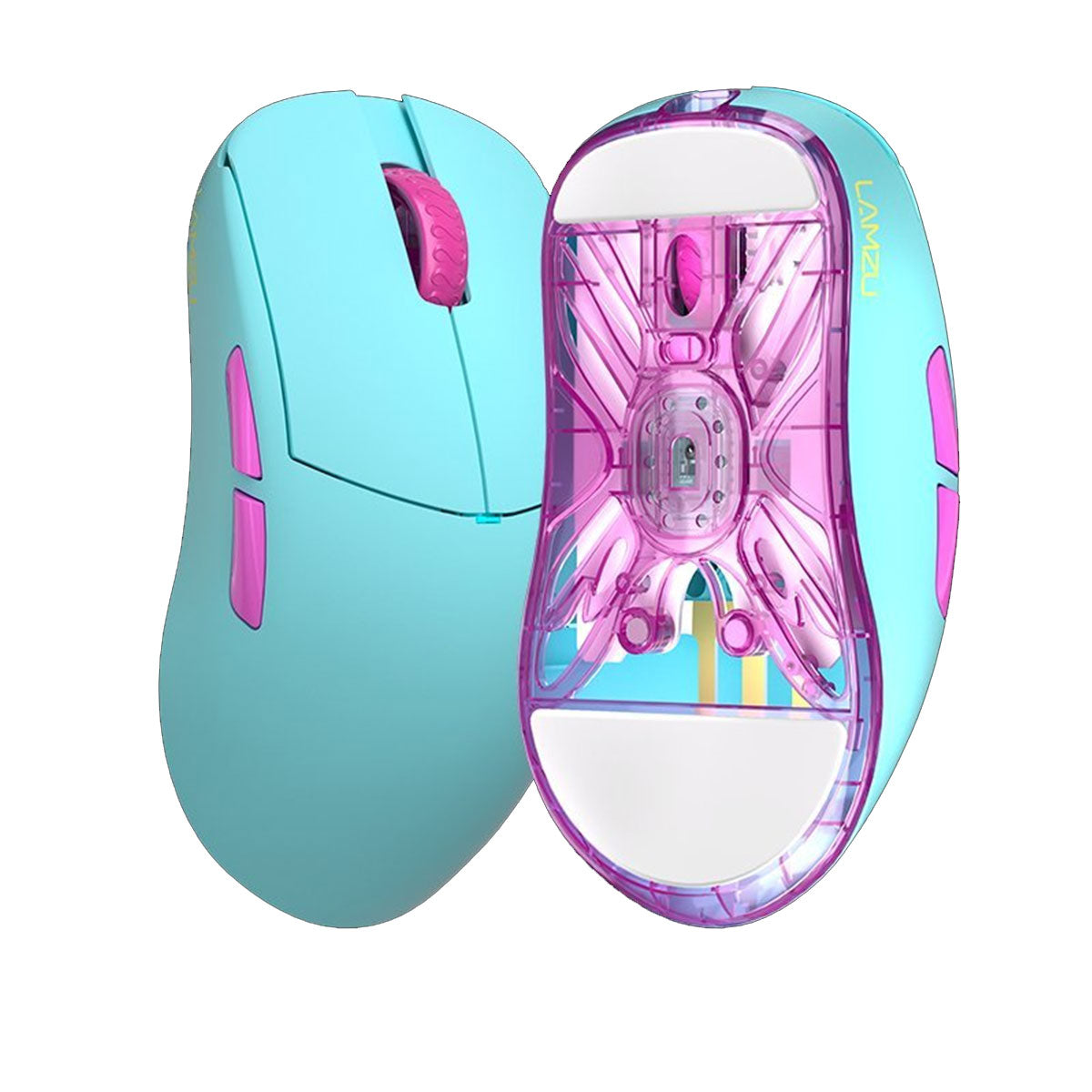 Lamzu Atlantis OG V2 Pro Superlight Wireless Gaming Mouse (Miami Blue, Matcha Green)