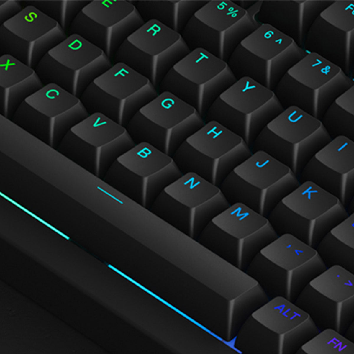 Akko Black 5075B Plus Shine-Through Multi-Mode RGB Hot-Swappable Mechanical Keyboard (Akko V3 Cream Yellow Pro)