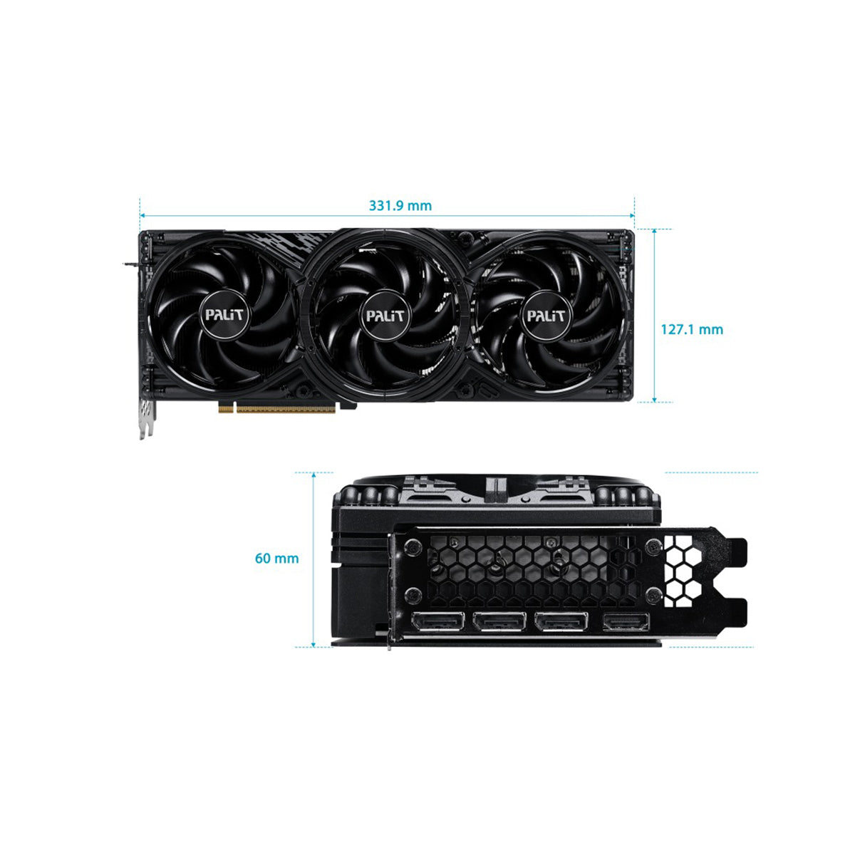 Palit Geforce RTX 5080 GamingPro OC 16GB GDDR7 Graphics Card