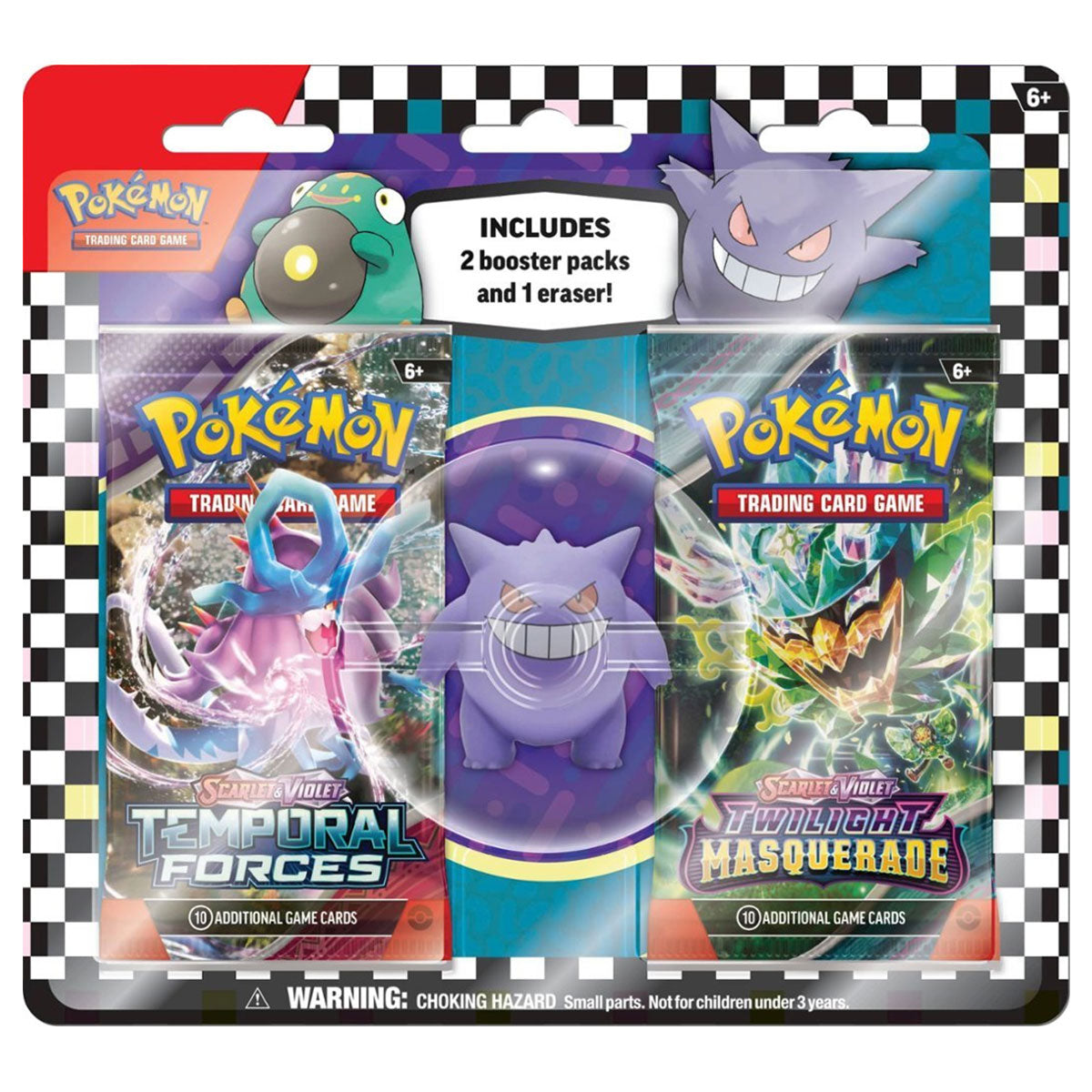 Pokemon Trading Card Game Back To School Eraser Blister (290-85822)