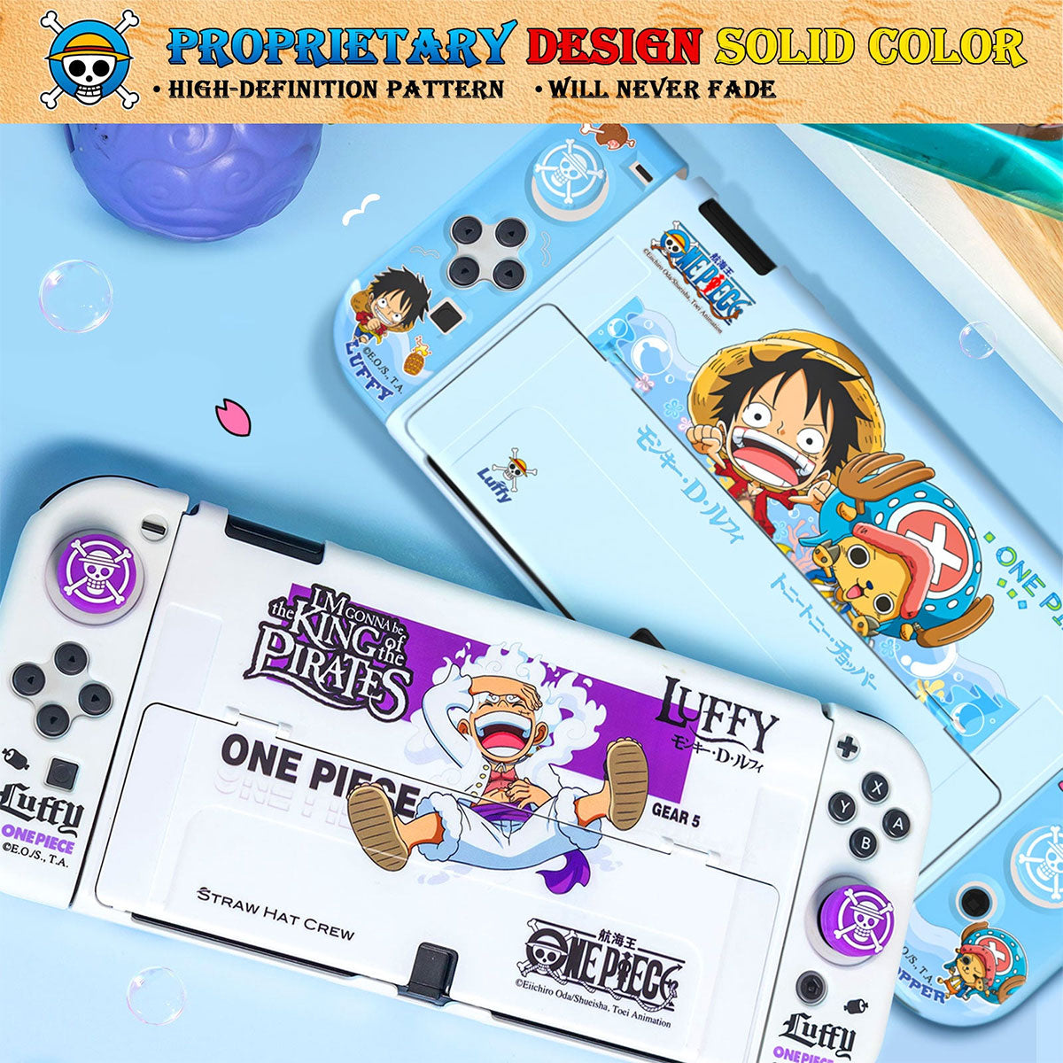 IINE Protective Case For Nintendo Switch OLED (Luffy) (White) (L908)