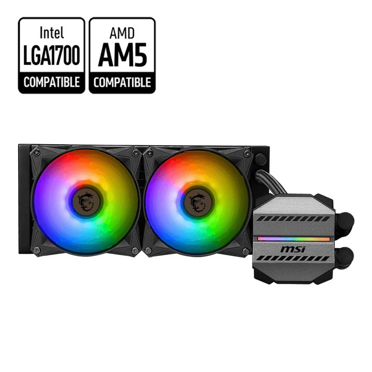 MSI MAG Coreliquid M240 240MM ARGB Liquid CPU Cooler