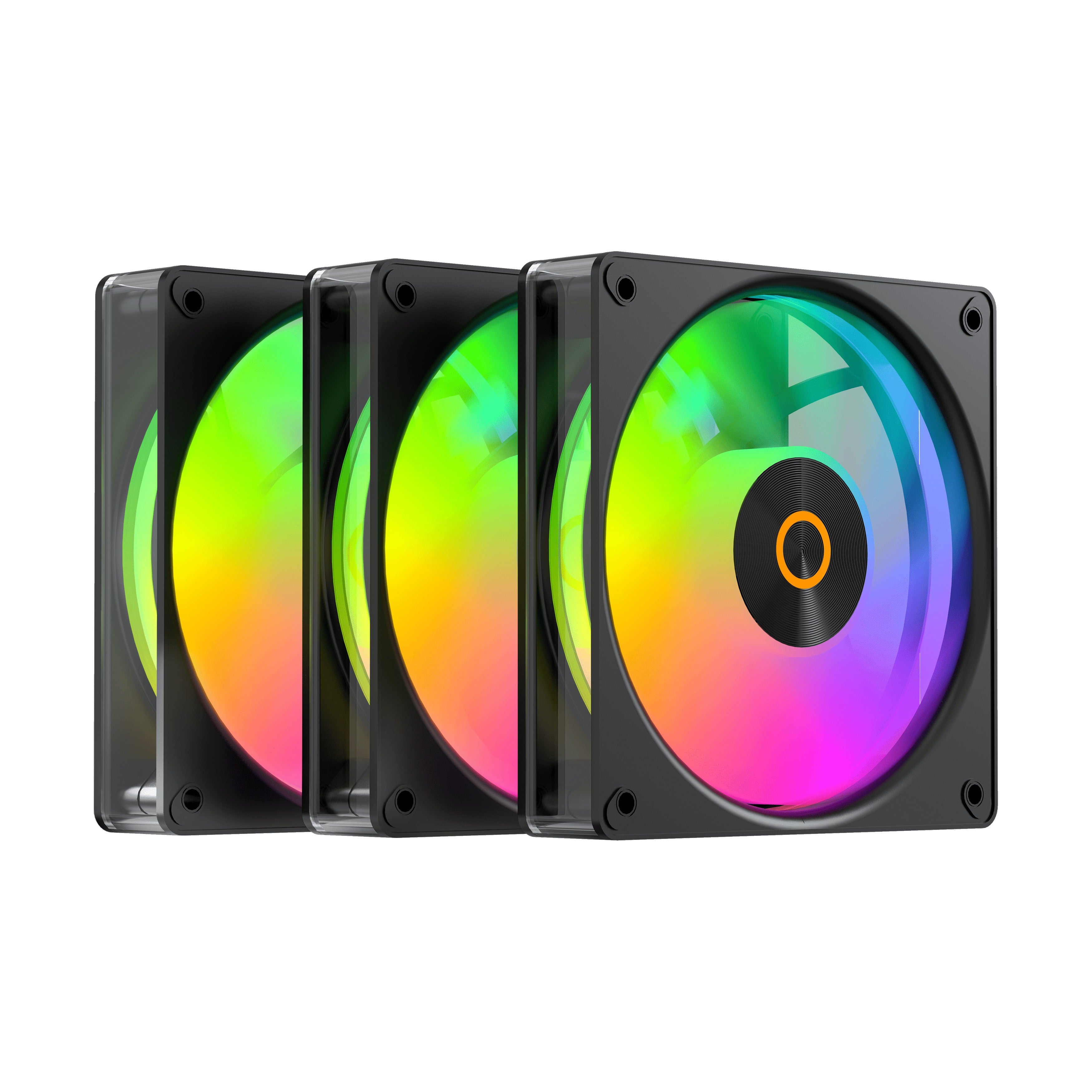 Ocypus Gamma F12 Elite ARGB Reverse Blade 3-in-1 120mm PWM Fan with Transparent Frame | DataBlitz