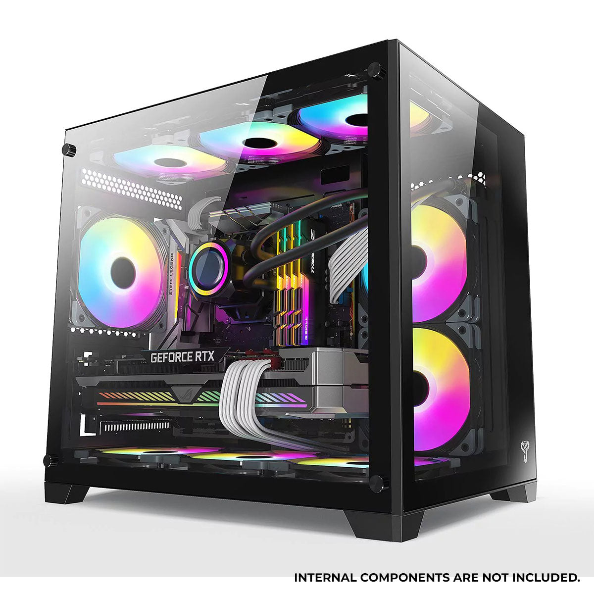 Trendsonic Olaf OL31M Dual Chamber TG Gaming Micro ATX Case